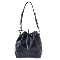 Pre Owned Louis Vuitton Black Epi Leather Petit Noe Bag