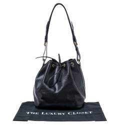 Pre Owned Louis Vuitton Black Epi Leather Petit Noe Bag