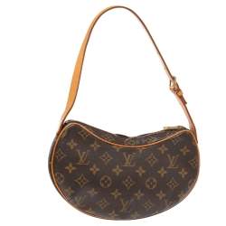 مملوكة مسبقًا حقيبة لوي فيتون كرواسون كانفاس مونوغرامية PM