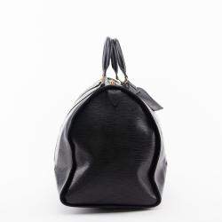 Pre Owned Louis Vuitton Black Epi Leather Keepall Bag