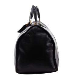 Pre Owned Louis Vuitton Black Epi Leather Keepall Bag