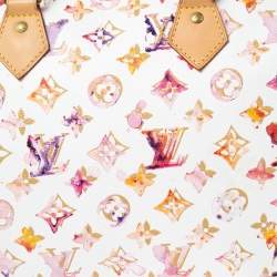 Pre Owned Louis Vuitton Monogram Canvas Watercolor Aquarelle Richard Prince Speedy 35 Bag