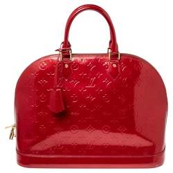 Louis Vuitton Alma Vernis GM Pomme D'AM Monogram Handbag