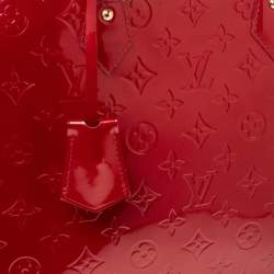 Pre Owned Louis Vuitton Pomme D’amour Monogram Vernis Alma GM Bag