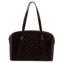 Louis Vuitton Rouge Fauviste Monogram Vernis Avalon Zipped Bag