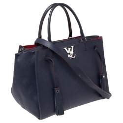 Pre Owned حقيبة لوي فيتون لوك ميتو جلد روج مارين