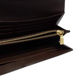 مملوكة مسبقًا Louis Vuitton Damier Ebene Canvas Sarah Wallet