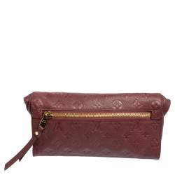 Pre Owned Louis Vuitton Aurore Monogram Empreinte Leather Petillante Clutch
