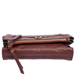 Pre Owned Louis Vuitton Aurore Monogram Empreinte Leather Petillante Clutch