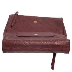 Pre Owned Louis Vuitton Aurore Monogram Empreinte Leather Petillante Clutch