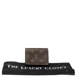 Pre Owned Louis Vuitton Monogram Canvas Business Card Holder 