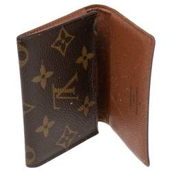 Pre Owned Louis Vuitton Monogram Canvas Business Card Holder 