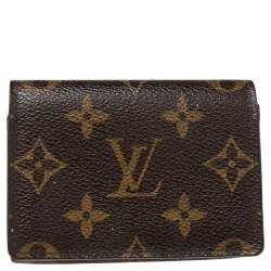 Pre Owned Louis Vuitton Monogram Canvas Business Card Holder 
