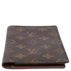 Pre Owned Louis Vuitton Monogram Canvas Bifold Card Holder