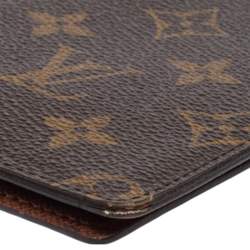 Pre Owned Louis Vuitton Monogram Canvas Bifold Card Holder