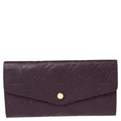 مملوكة مسبقًا Louis Vuitton Flamme Monogram Empreinte Leather Sarah Wallet