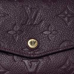 مملوكة مسبقًا Louis Vuitton Flamme Monogram Empreinte Leather Sarah Wallet