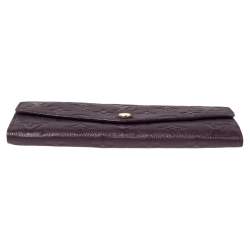 مملوكة مسبقًا Louis Vuitton Flamme Monogram Empreinte Leather Sarah Wallet