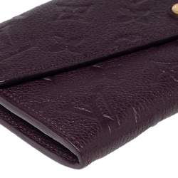 مملوكة مسبقًا Louis Vuitton Flamme Monogram Empreinte Leather Sarah Wallet