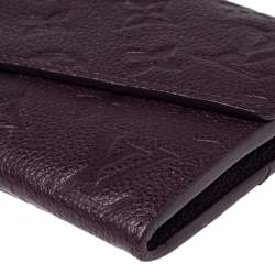 مملوكة مسبقًا Louis Vuitton Flamme Monogram Empreinte Leather Sarah Wallet