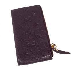 مملوكة مسبقًا Louis Vuitton Flamme Monogram Empreinte Leather Sarah Wallet