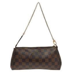 Pre Owned Louis Vuitton Damier Ebene Canvas Eva Pochette