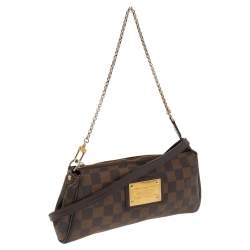 Pre Owned Louis Vuitton Damier Ebene Canvas Eva Pochette