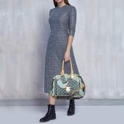 Louis Vuitton Denim Patchwork Bowly Blue Bag at the best price