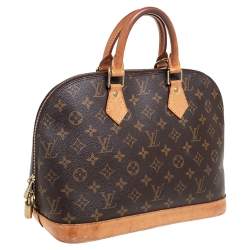 Pre Owned Louis Vuitton Monogram Canvas And Leather Alma PM Bag