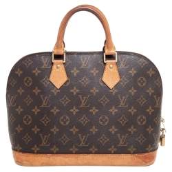 Pre Owned Louis Vuitton Monogram Canvas And Leather Alma PM Bag