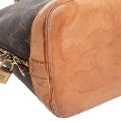 Pre Owned Louis Vuitton Monogram Canvas And Leather Alma PM Bag