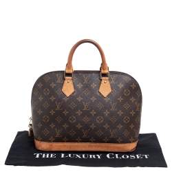 Pre Owned Louis Vuitton Monogram Canvas And Leather Alma PM Bag