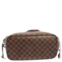 Pre Owned حقيبة لوي فيتون نيفرفول كانفاس دامييه إيبين MM