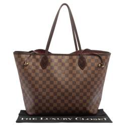 Pre Owned حقيبة لوي فيتون نيفرفول كانفاس دامييه إيبين MM