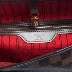 Pre Owned حقيبة لوي فيتون نيفرفول كانفاس دامييه إيبين MM