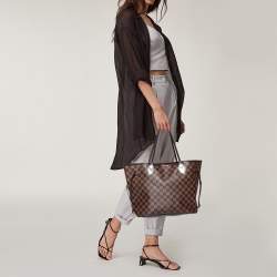 Pre Owned حقيبة لوي فيتون نيفرفول كانفاس دامييه إيبين MM