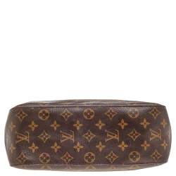Pre Owned حقيبة لوي فيتون لوبينغ جلد و كانفاس مونوغرامي GM