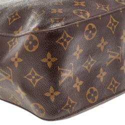 Pre Owned حقيبة لوي فيتون لوبينغ جلد و كانفاس مونوغرامي GM