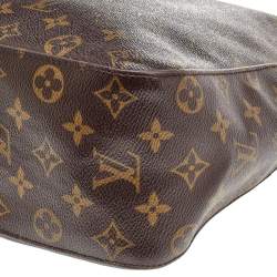 Pre Owned حقيبة لوي فيتون لوبينغ جلد و كانفاس مونوغرامي GM