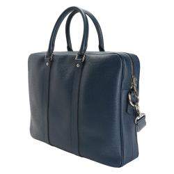 Pre Owned Louis Vuitton Blue Taiga Leather Porte-Documents Voyage PM Bag