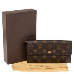 Pre Owned Louis Vuitton Monogram Canvas Sarah Wallet