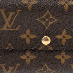 Pre Owned Louis Vuitton Monogram Canvas Sarah Wallet