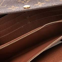 Pre Owned Louis Vuitton Monogram Canvas Sarah Wallet