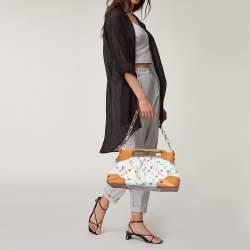 Pre Owned حقيبة لوي فيتون جودي كانفاس مونوغرامي متعدد الألوان أبيض كبيرة