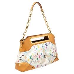 Pre Owned حقيبة لوي فيتون جودي كانفاس مونوغرامي متعدد الألوان أبيض كبيرة