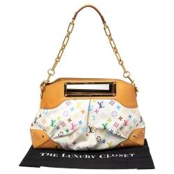 Pre Owned حقيبة لوي فيتون جودي كانفاس مونوغرامي متعدد الألوان أبيض كبيرة