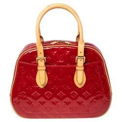 Pre Owned Louis Vuitton Pomme D’amour Vernis Summit Drive Bag