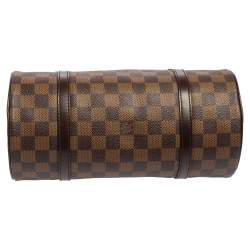 Pre Owned Louis Vuitton Damier Ebene Canvas Papillon 28 Bag