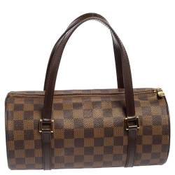 Pre Owned Louis Vuitton Damier Ebene Canvas Papillon 28 Bag