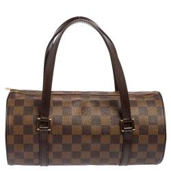 Pre Owned Louis Vuitton Damier Ebene Canvas Papillon 28 Bag